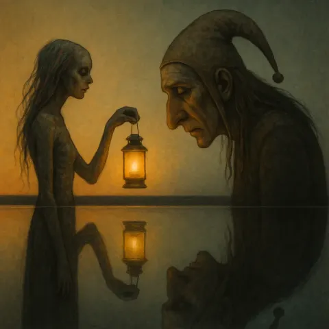 Surreal Outcast Female Figure