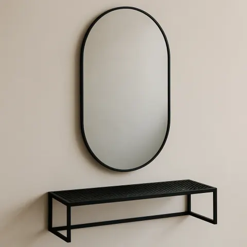 Metal Shelf Was Installed on the Wall