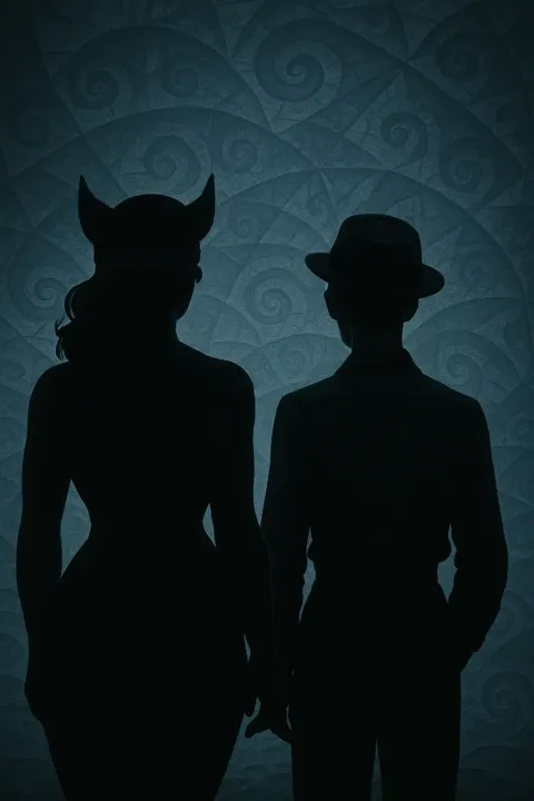 Strongly Backlit Silhouettes of a Curvy