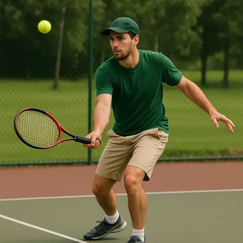 Man Wearing a Green Shirt