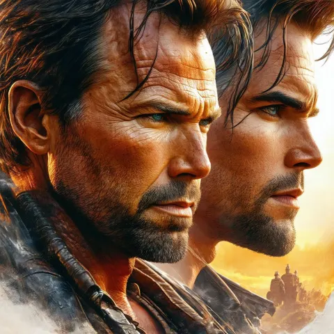 Three Hollywood Faces Fused Into Nathan Drake