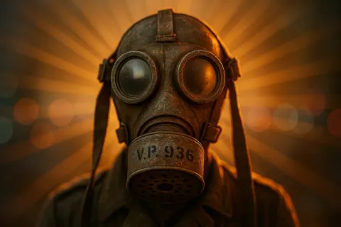 Single World War I Era Gas Mask