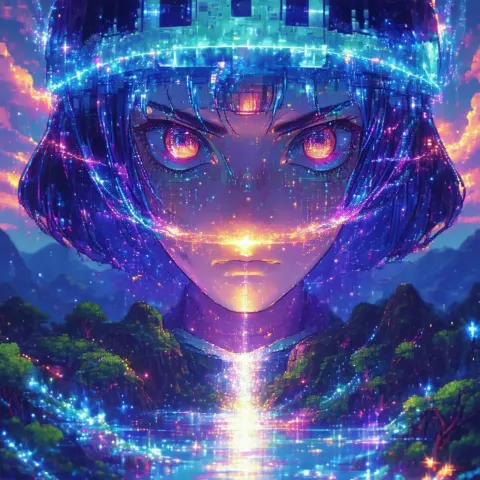 Eight Bit God With Rhinestone Eyes