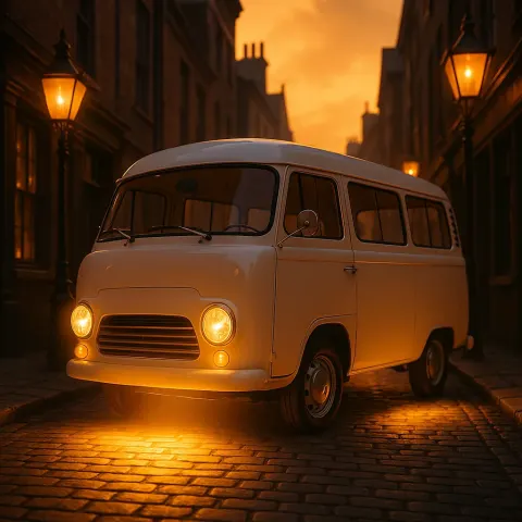 Amidst the Gas Lamp-lit Narrow Alleys of a Victorian-era Town