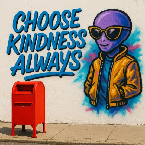 Cheerful Mural Bursts
