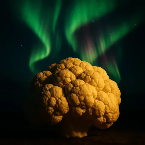 Beneath a Vibrant Aurora Borealis or Australis with Dancing