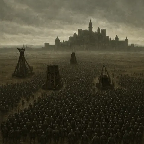 Sprawling Medieval Army