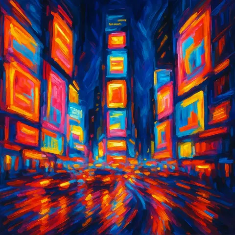 Abstract Artwork That Depicts the Dynamic Energy