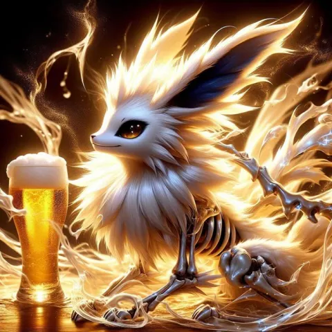 Spectral Jolteon Pokémon in Golden Pond