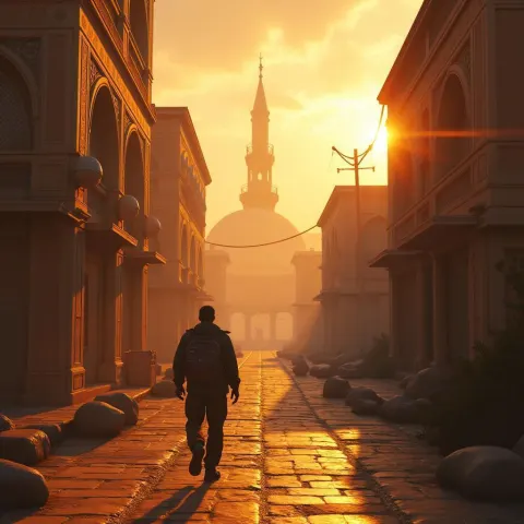 Iran Reimagined as Golden GTA Landscape