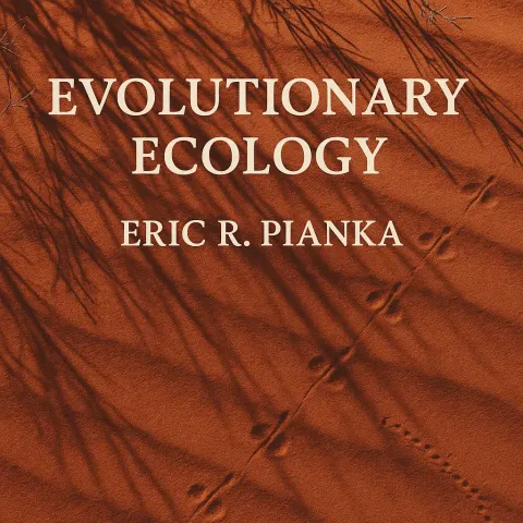 Red Sandy Desert Surface with Plant Shadows and Animal Tracks