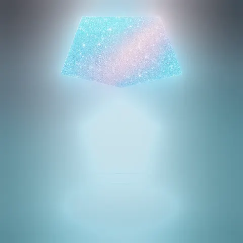 Glowing Trapezoid Hovered Peacefully over a Frosty Pentagon