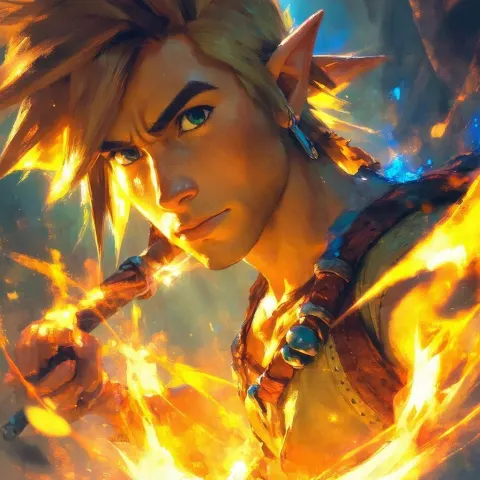 Jak Glowing in Ethereal Fantasy Light