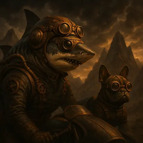 Steampunk Tiger Shark