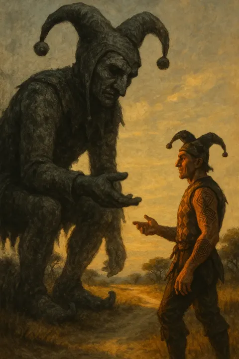 Giant Jester—its Exaggerated Proportions