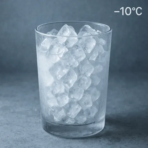 Depict a Chilled Glass