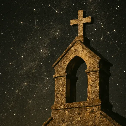 Against a Celestial Canvas Brimming with Countless Twinkling Stars