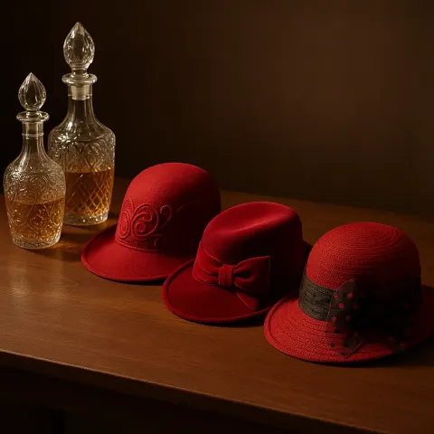 Three Bold Red Hats