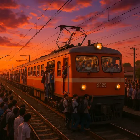 Amidst a Lively Dusk