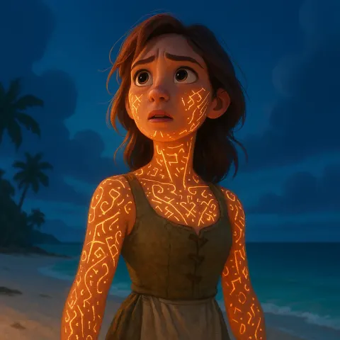 Disney Pixar-style Expressive Female Peasant