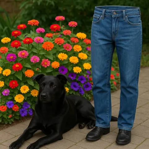 Shiny Black Dog