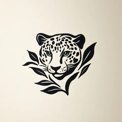 Vintage Onça Logo for Cachaça Style