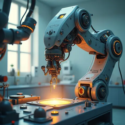 Anime Surgical Robot Arm in Future Lab