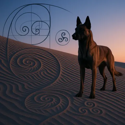 Vast Sand Dunes Rippled by Wind at Sunset