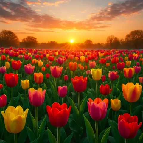 Lively Garden Filled