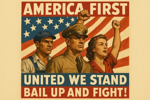 Propaganda Poster That Exudes Patriotism