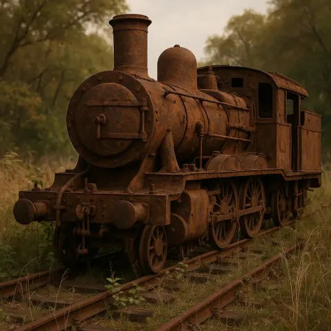 Timeworn Train Engine