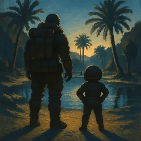 Exploration Pioneer Figure in a Distinctive Suit