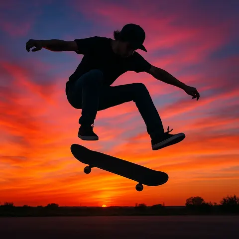 Under the Glowing Hues of a Vivid Sunset