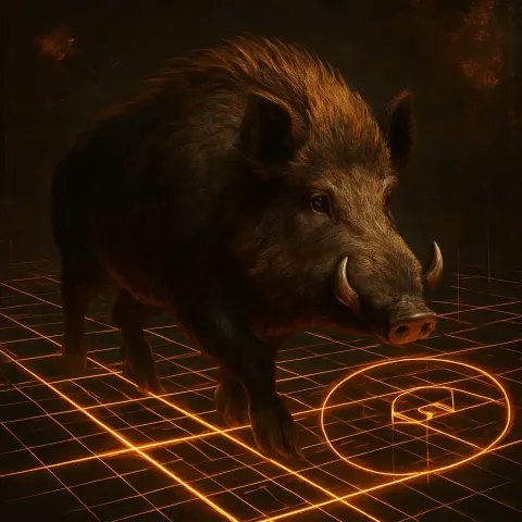 Single Wild Boar