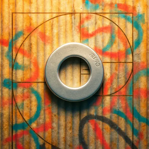 Single Stainless Steel Washer—its Smooth Machined Surface