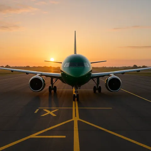 Stylish Green Aircraft
