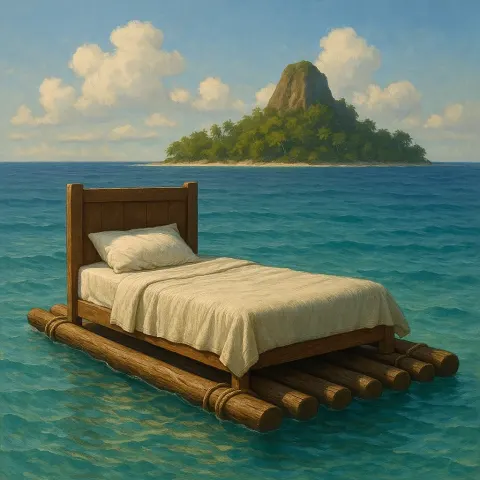 Bed in the Guest Room