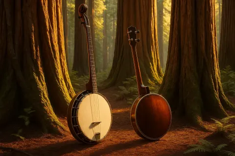 Within an Ancient Redwood Grove Towering Trees