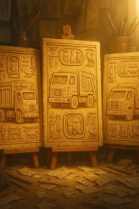 Three Diverse Garbage Trucks