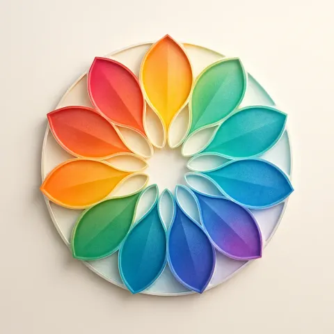 Detailed 3D-rendered Visualization of a Circular Logo That Resembles