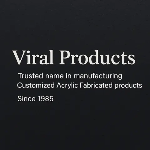 Image Shows a Branding Card Featuring the Text "Viral Products,"