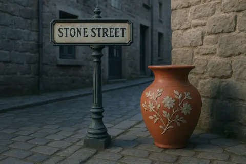 Charming Cobblestone Streets Lined with Old Stone Buildings