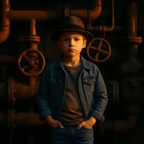 Child Exuding the Subtle Air of a Nationally Recognized Personality