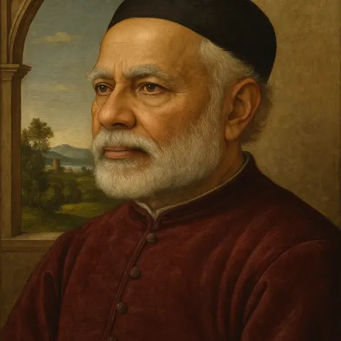 Oil Portrait of Narendra Modi in the Style