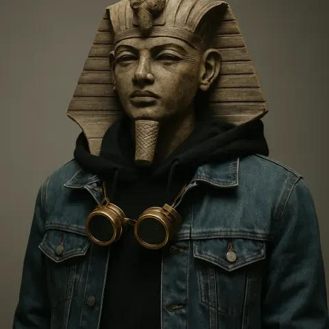 Highly Detailed Photograph Portrays a Statue Reminiscent of an Ancient