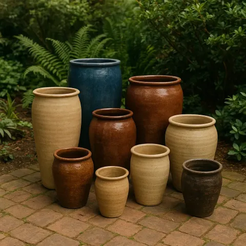 Diverse Assortment of Ceramic Pots