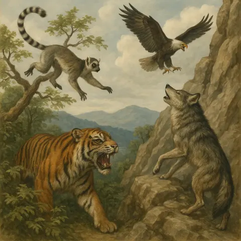 Sound of a Tiger's Growl Echoes