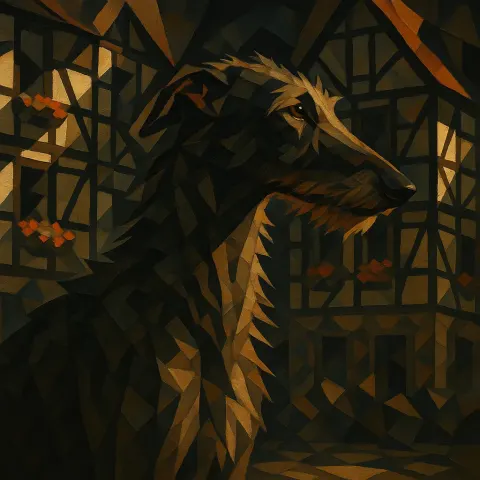 Single Scottish Deerhound