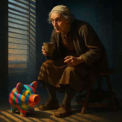 Elderly Figure in Renaissance-style Attire