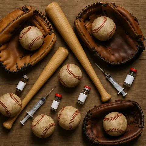 Collection of Baseball Memorabilia Including Bats